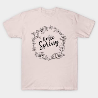 Hello Spring Simple Preppy Clothing T-Shirt